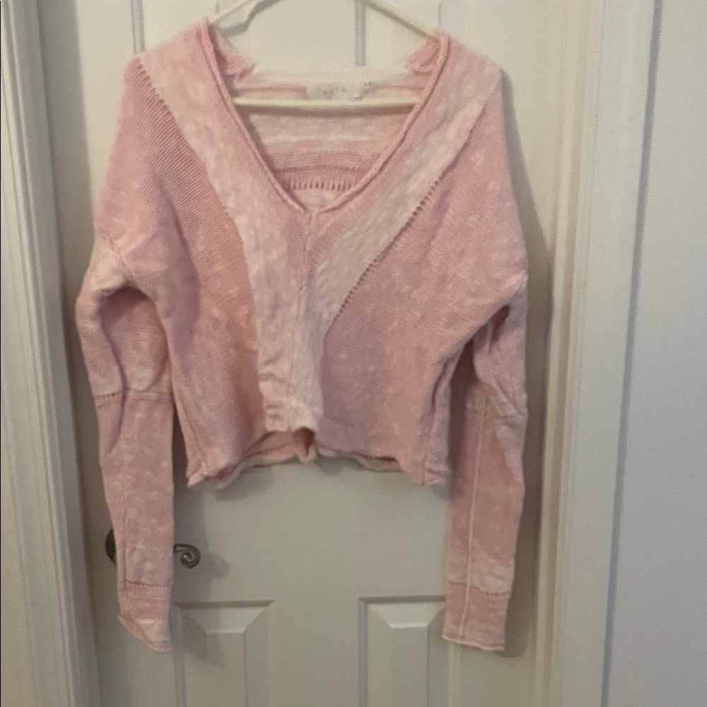 Astr Soft Pink Knit Top